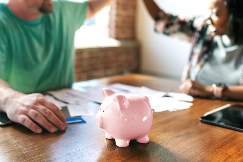 Close up of a piggy bank